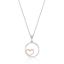 Picture of RGP HEART IN CIRCLE PENDANT with CHAIN
