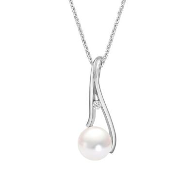Picture of "A" PEARL PENDANT 6mm, with chain