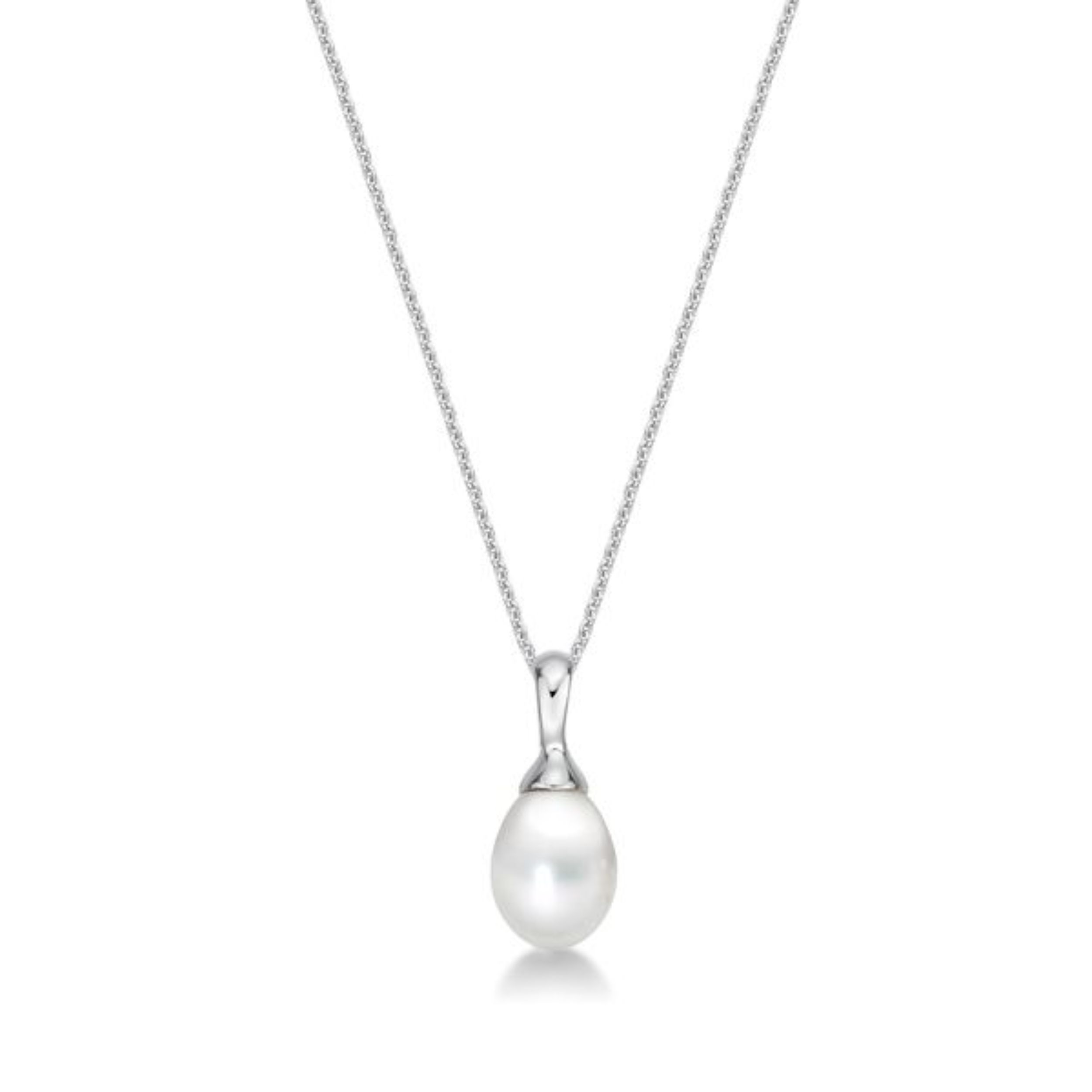 Picture of 7-8mm FW DROP, SILVER BAIL with CHAIN