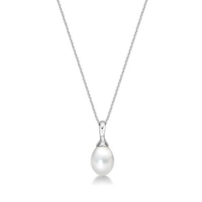 Picture of 7-8mm FW DROP, SILVER BAIL with CHAIN