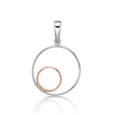 Picture of PENDANT 7mm RGP CIRCLE LOW-IN 14mm CIRCLE