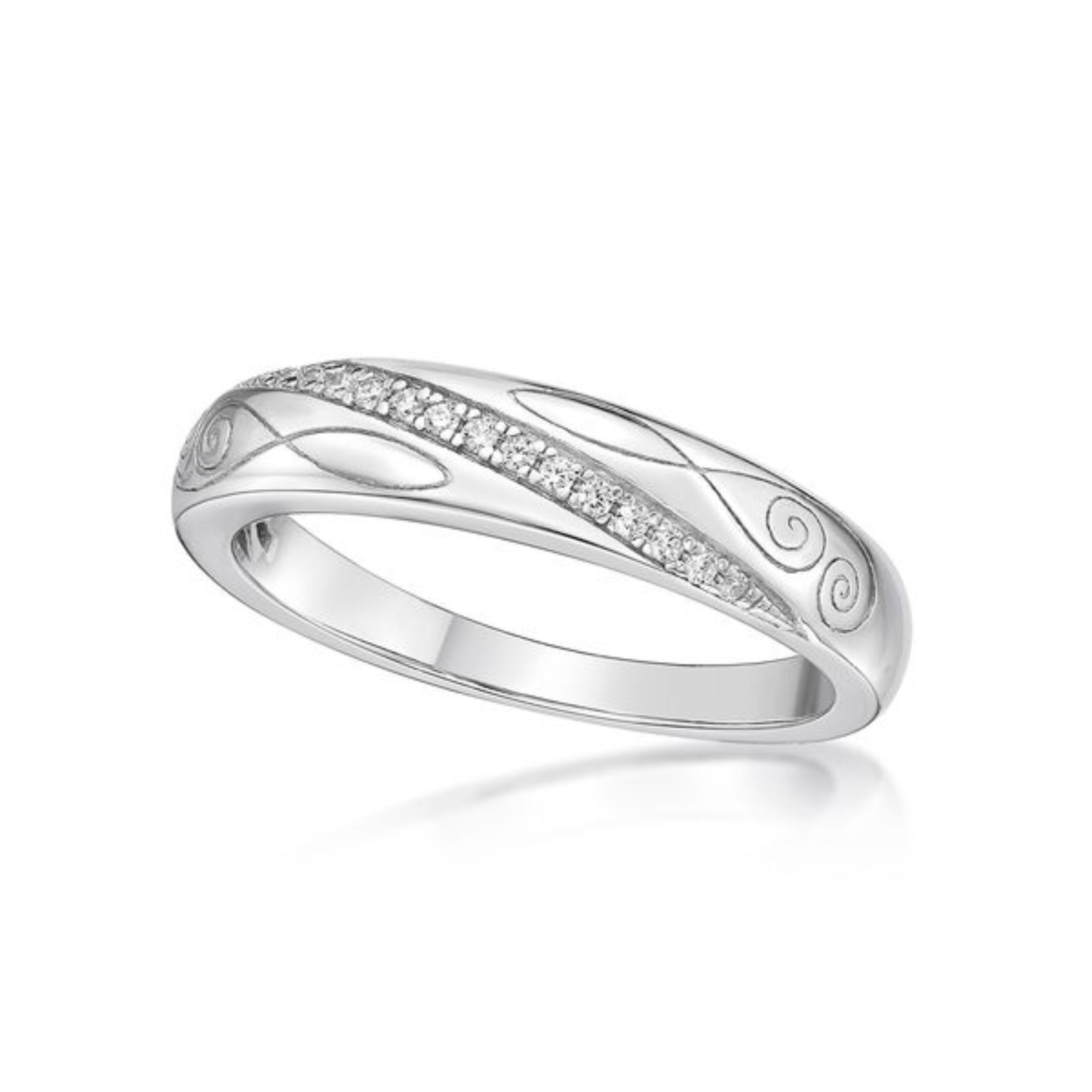 Picture of BEADED DIAGONAL SETTING, ENGRAVED