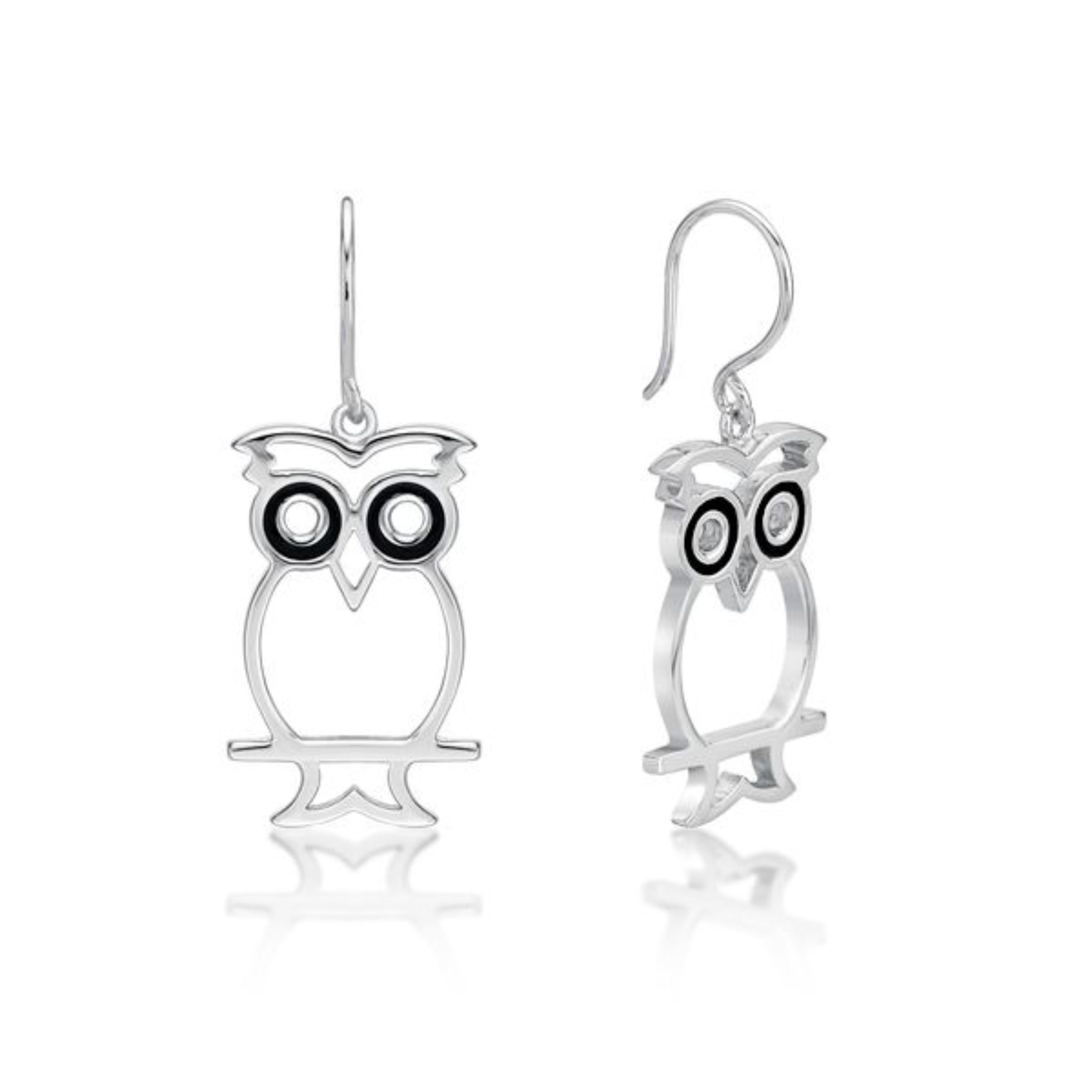 Picture of OWL ON A PERCH,OUTLINE. HOOKS