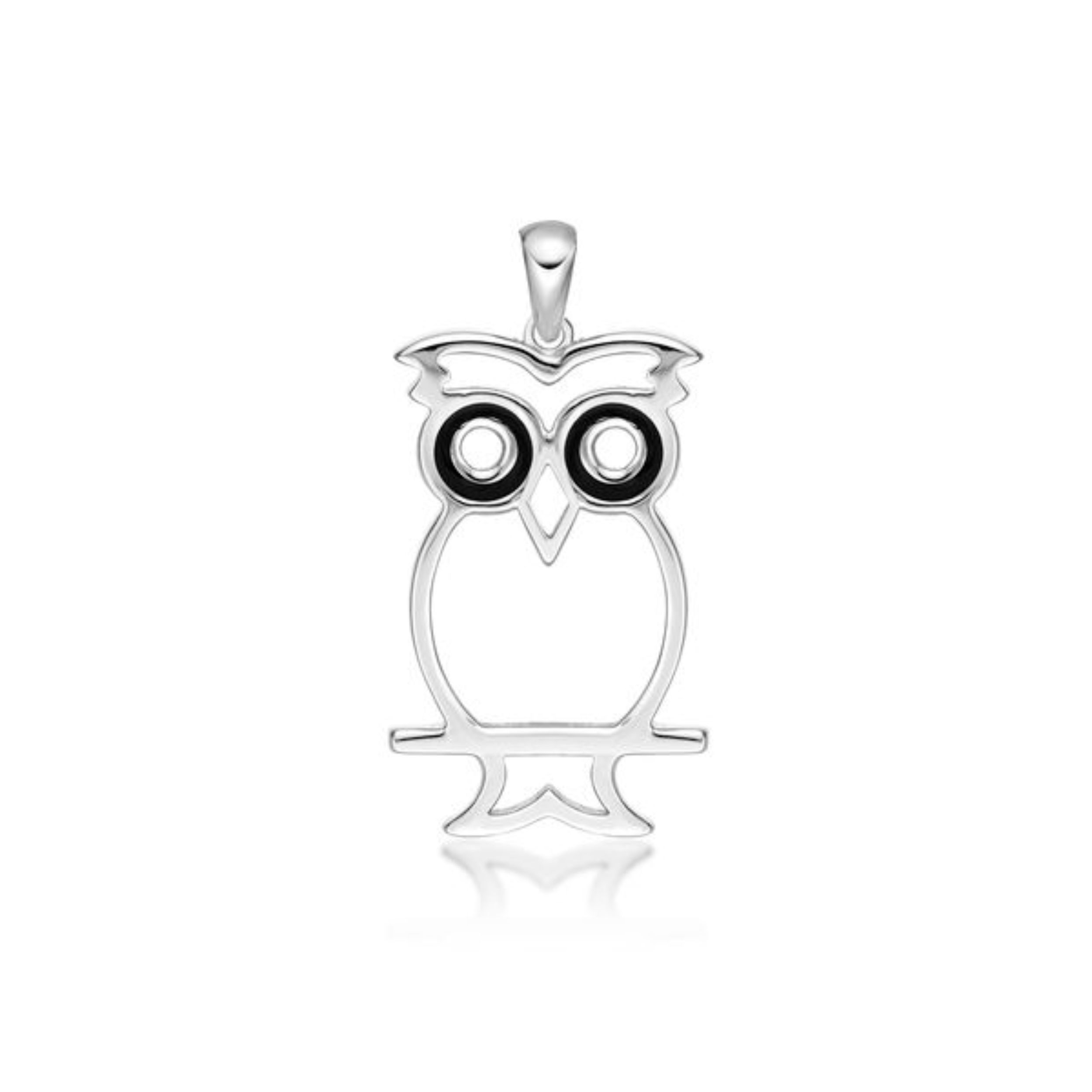 Picture of OWL ON A PERCH,OUTLINE, PEND.