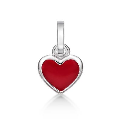 Picture of ENAMEL HEART, PEND. RED