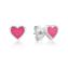 Picture of ENAMEL HEART STUDS, PINK
