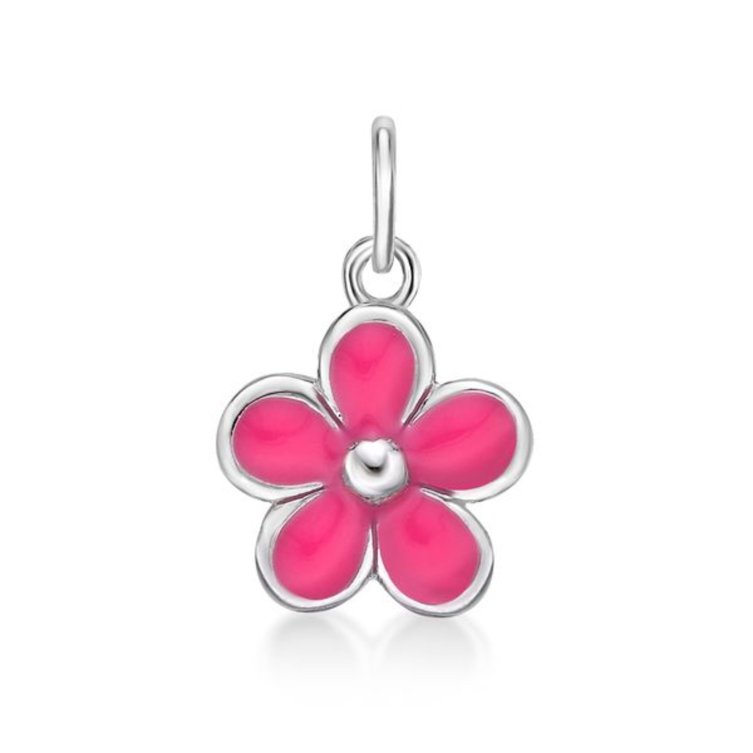 Picture of 5 PETAL FLOWER, PINK ENAMEL BOTH SIDES