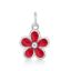 Picture of 5 PETAL FLOWER, RED ENAMEL BOTH SIDES