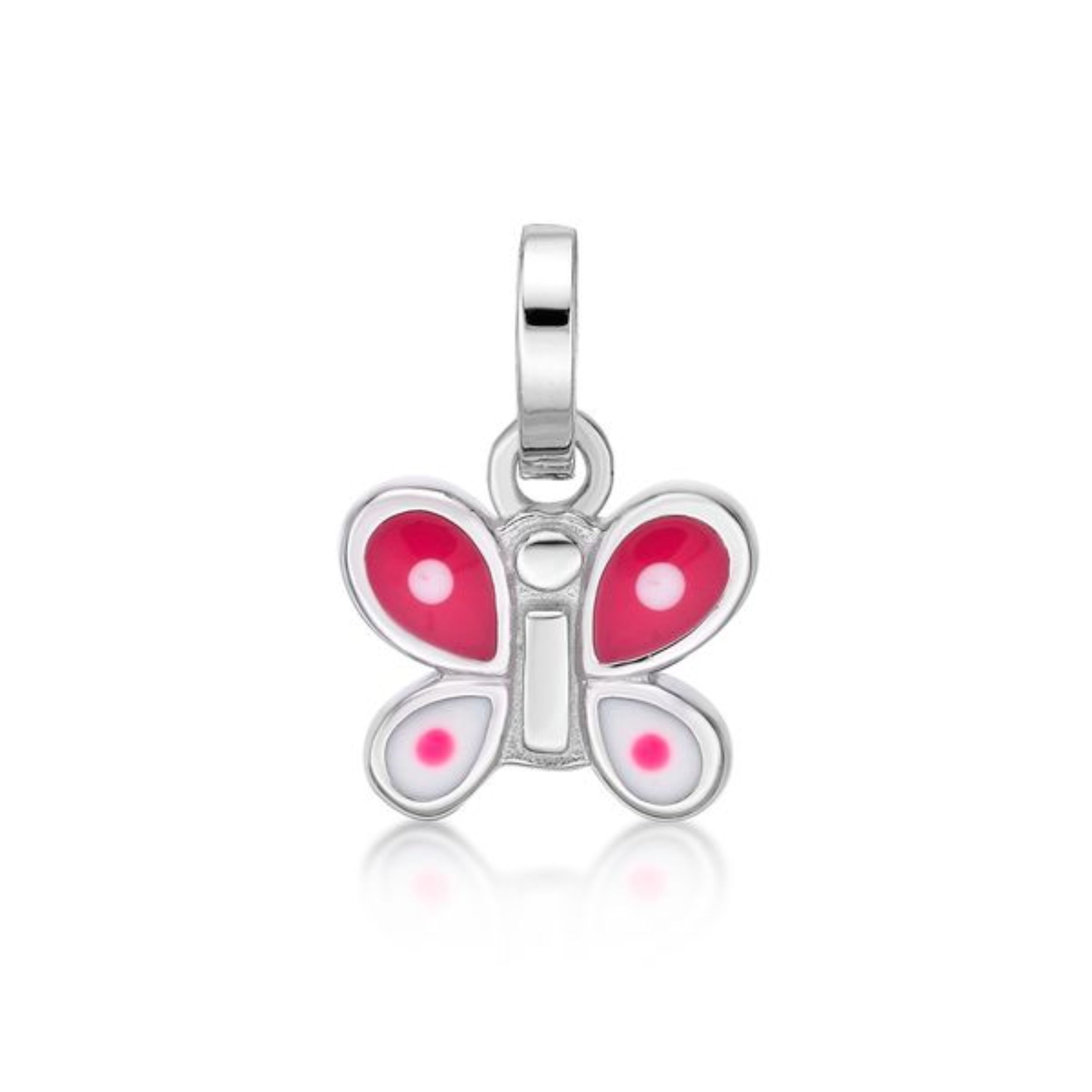 Picture of BUTTERFLY PEND.RED&WHT, SPOTS.