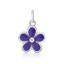 Picture of 5 PETAL FLOWER, PURPLE ENAMEL BOTH SIDES