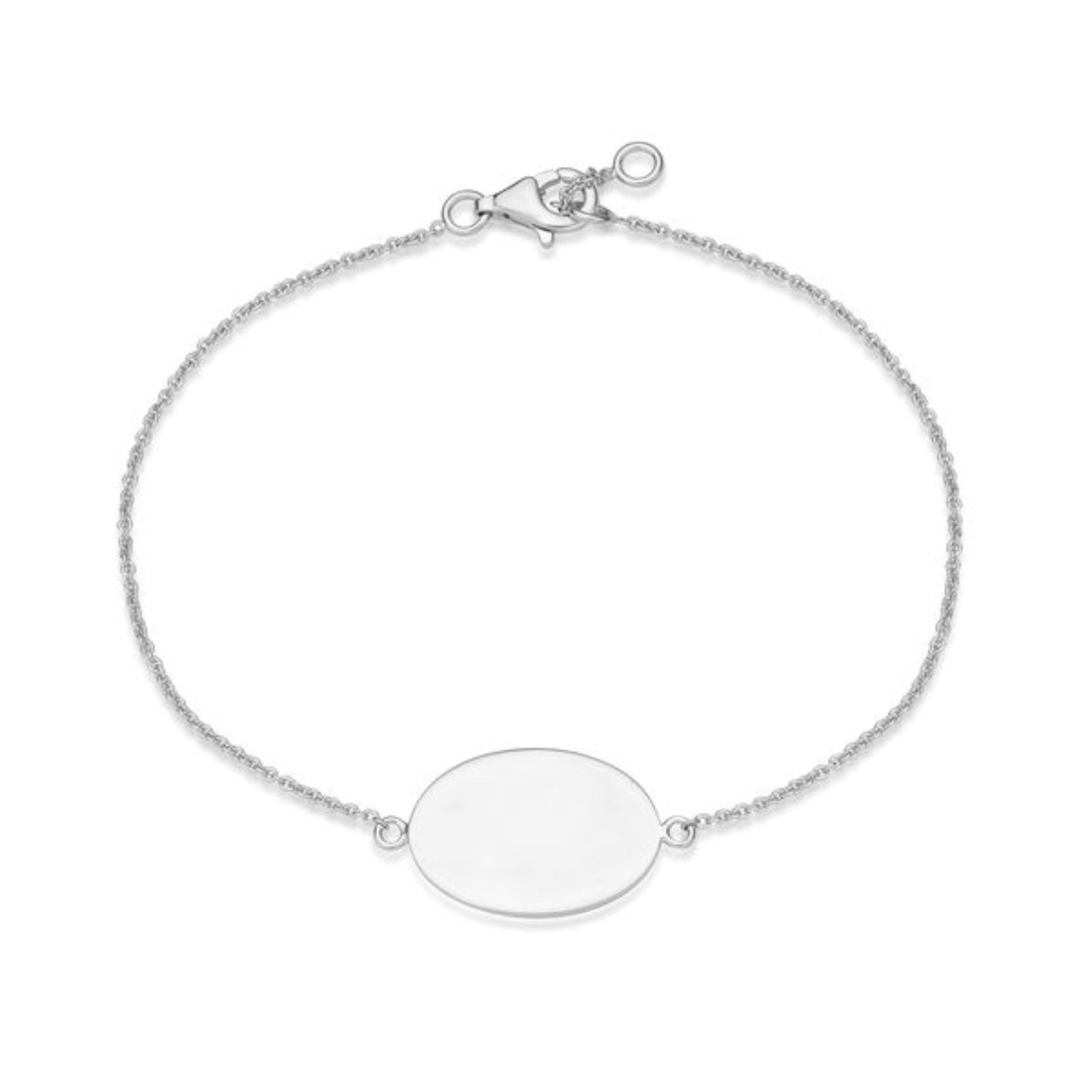 Picture of 12x18mm OVAL DISC BRACELET, 19cm