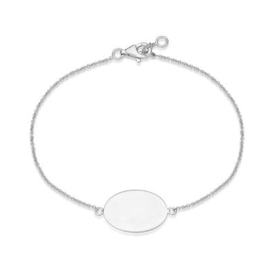 Picture of 12x18mm OVAL DISC BRACELET, 19cm