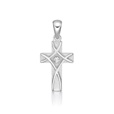 Picture of CZ SET WEAVE CROSS, SML