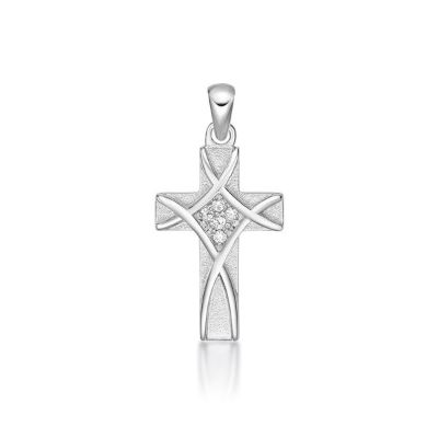 Picture of CZ SET WEAVE CROSS, not as SML
