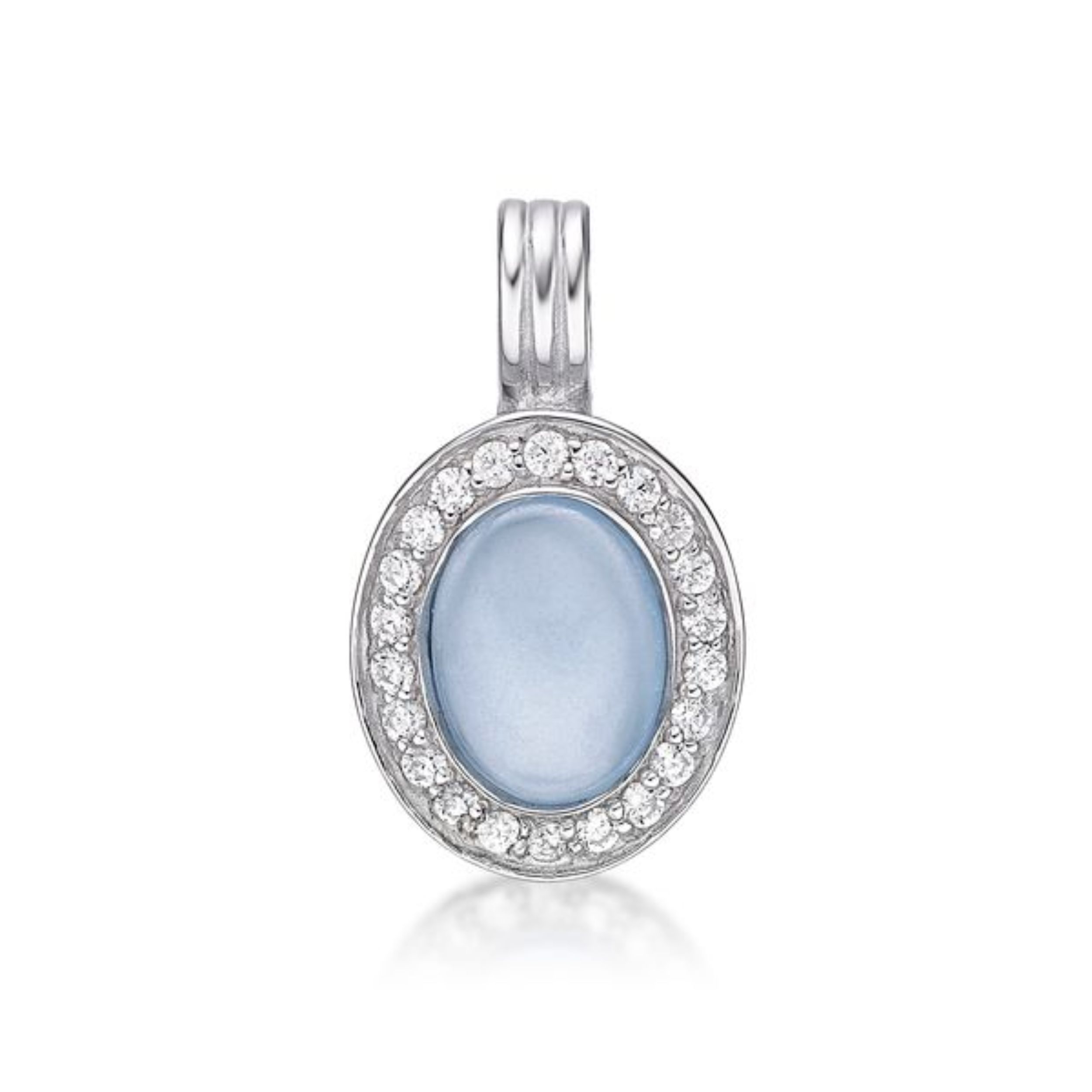 Picture of MADELINE HAT 8x6 CHALCEDONY PENDANT