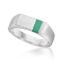 Picture of MENS RECT. SIGNET RING, MALACHITE INLAY
