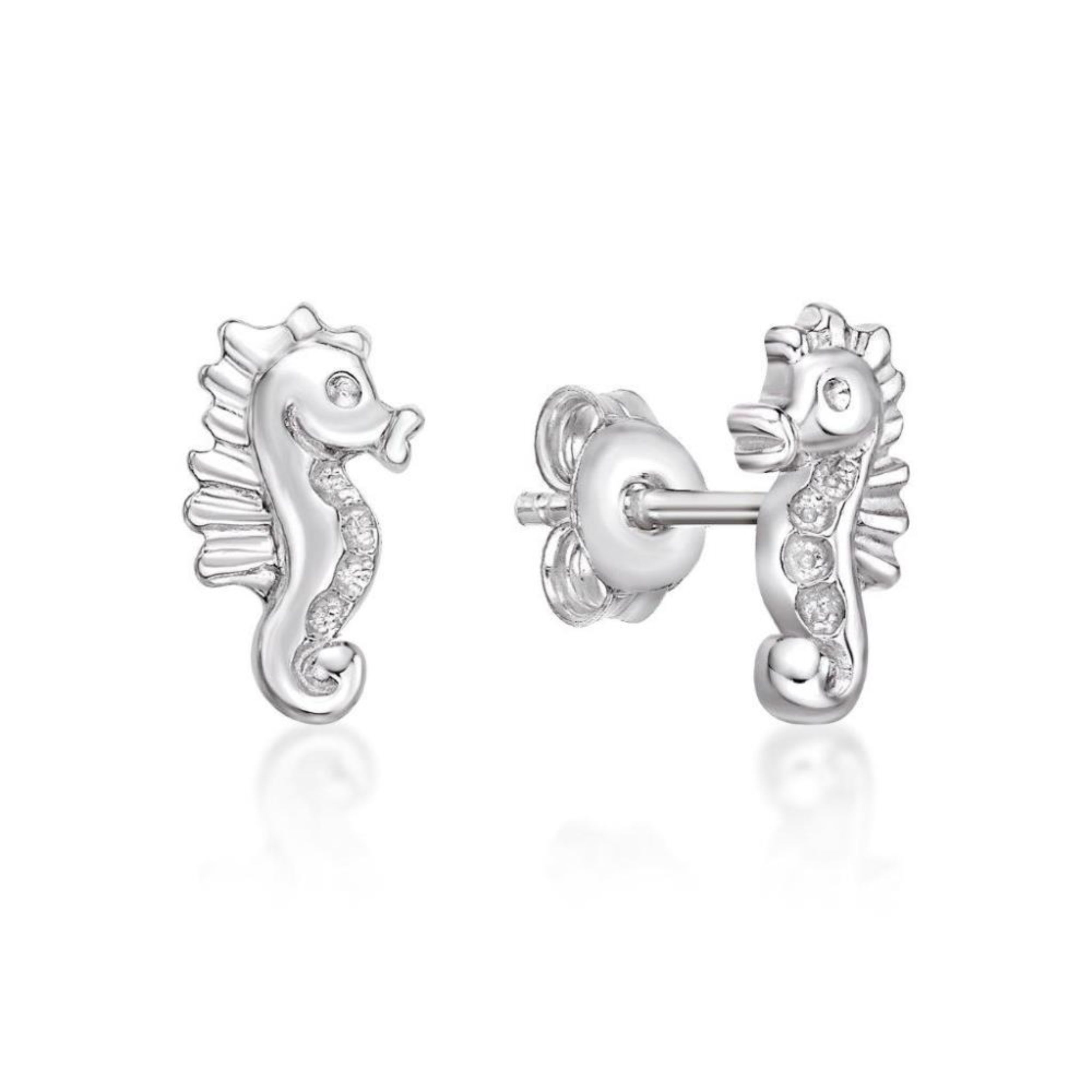 Picture of SHINY LITTLE SEAHORSE STUDS