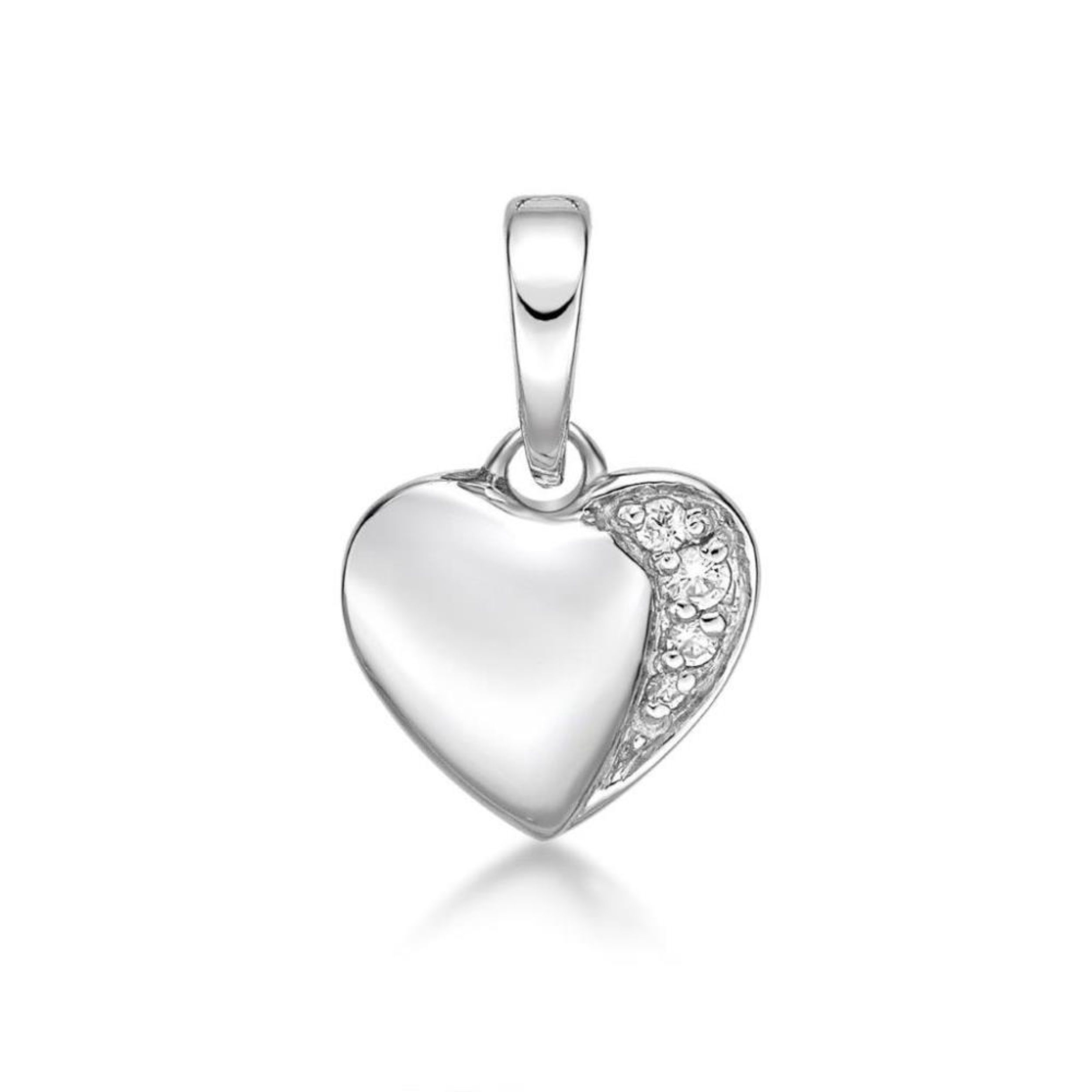 Picture of HEART PEND. ,3 x CZs, 8.5mm
