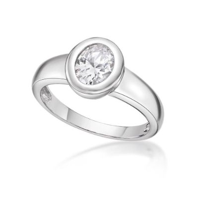 Picture of 8x6 BEZEL SET, LONGITUDE OVAL RING