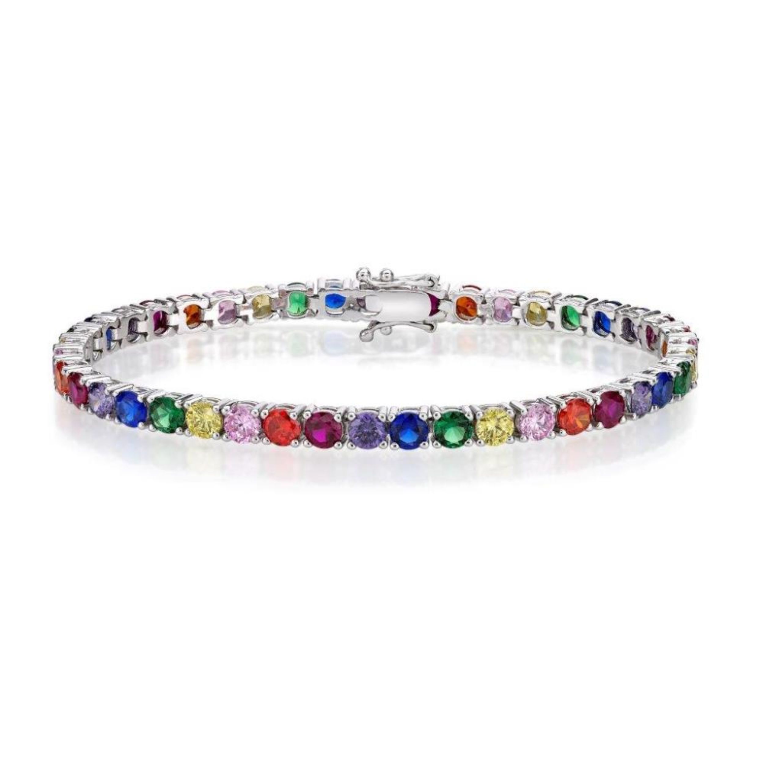 Picture of 4mm, TENNIS B'L 4 CLAW, RAINBOW, 18cm