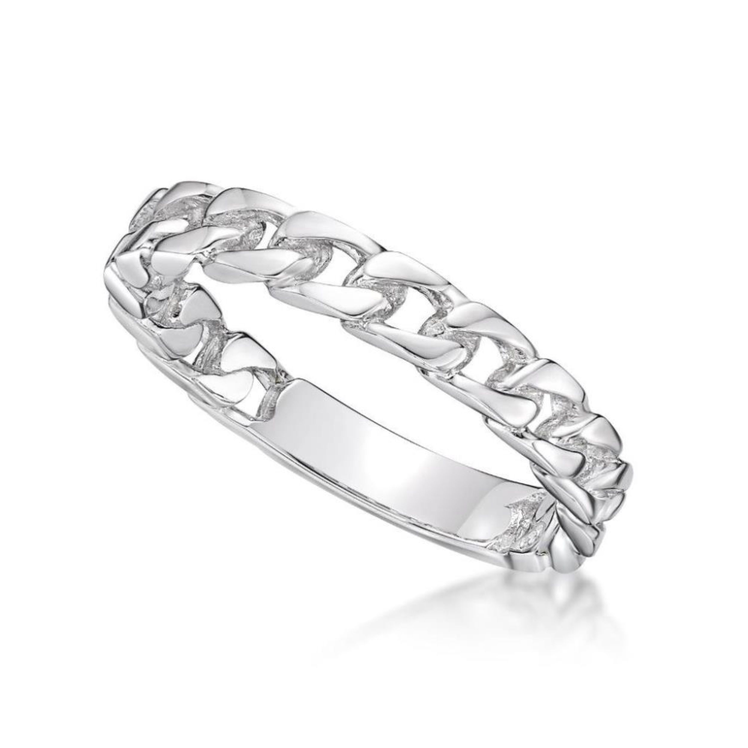 Picture of DIAMOND CUT CURB RING, 3.5mm