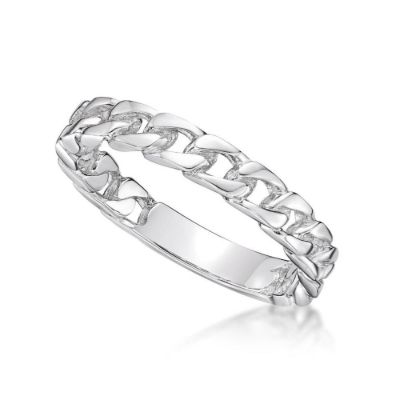 Picture of DIAMOND CUT CURB RING, 3.5mm