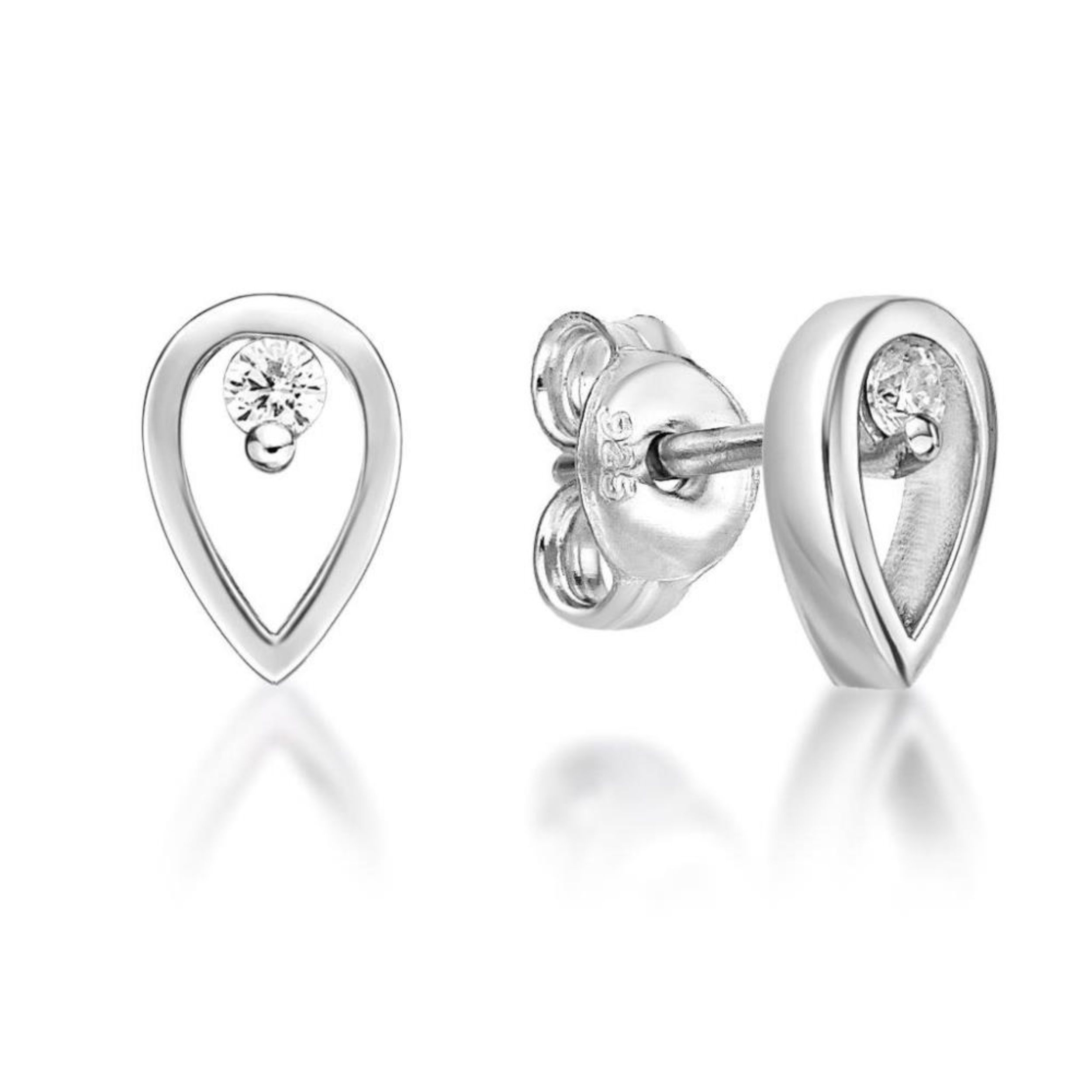 Picture of PEAR SHAPE STUDS, 1xCZ, 7x5