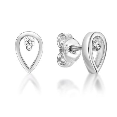 Picture of PEAR SHAPE STUDS, 1xCZ, 7x5