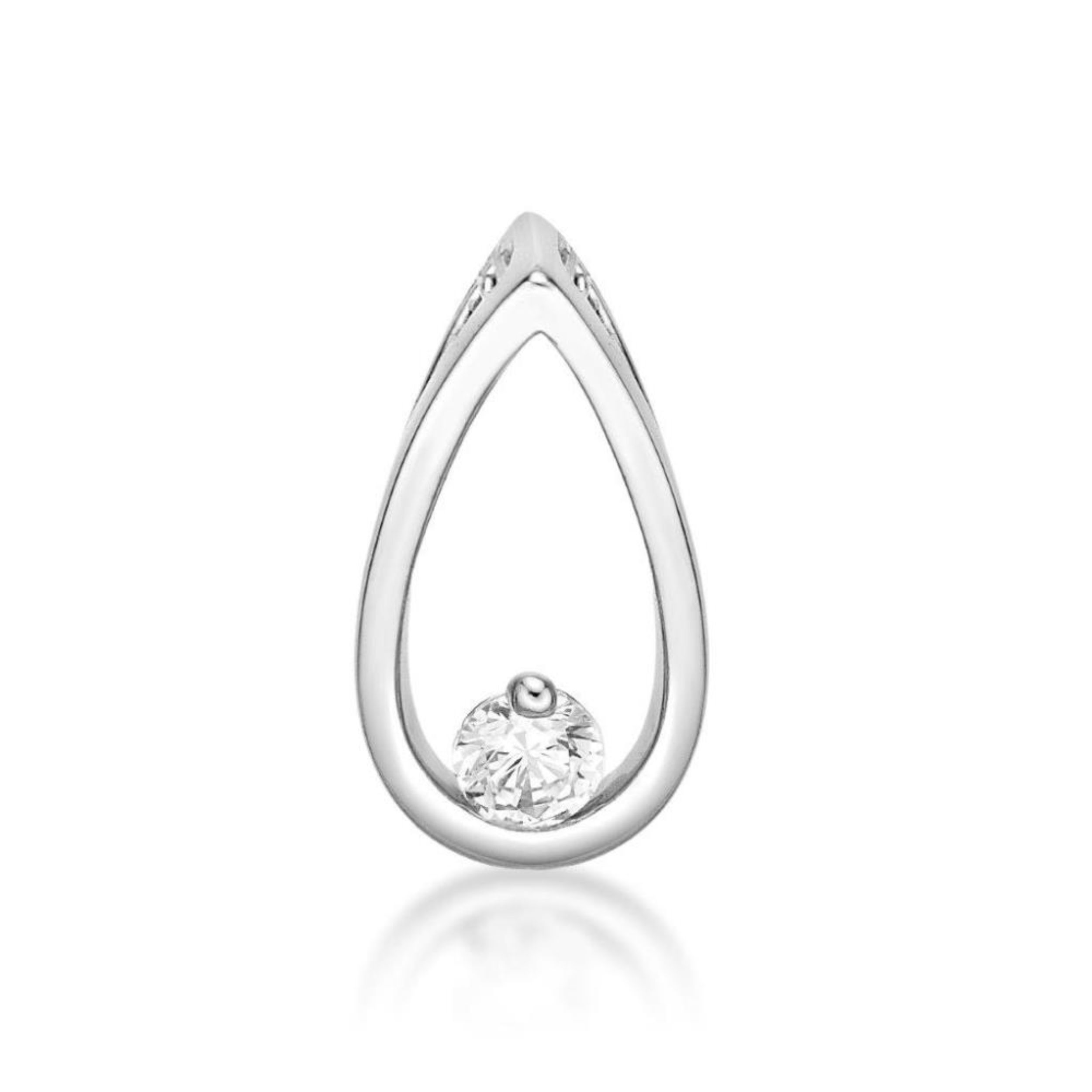 Picture of PEAR SHAPE SLIDER, 1xCZ, 13x7