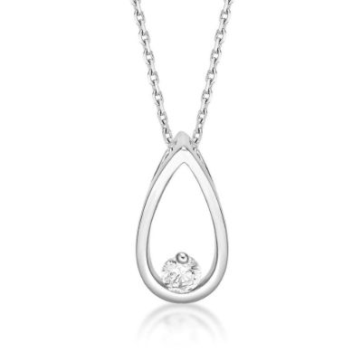 Picture of PEAR SHAPE SLIDER, 1xCZ, 13x7 with chain