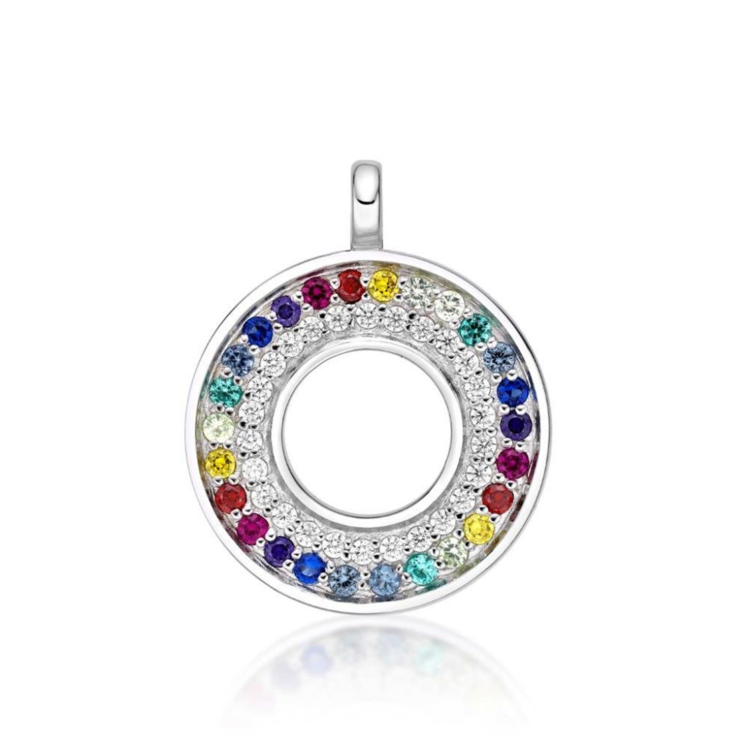 Picture of 2 ROW, 1 RAINBOW , 1 CZ,CIRCLE DISK