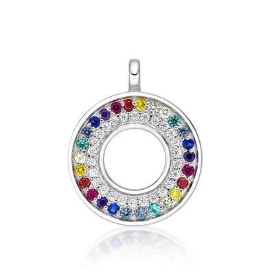 Picture of 2 ROW, 1 RAINBOW , 1 CZ,CIRCLE DISK