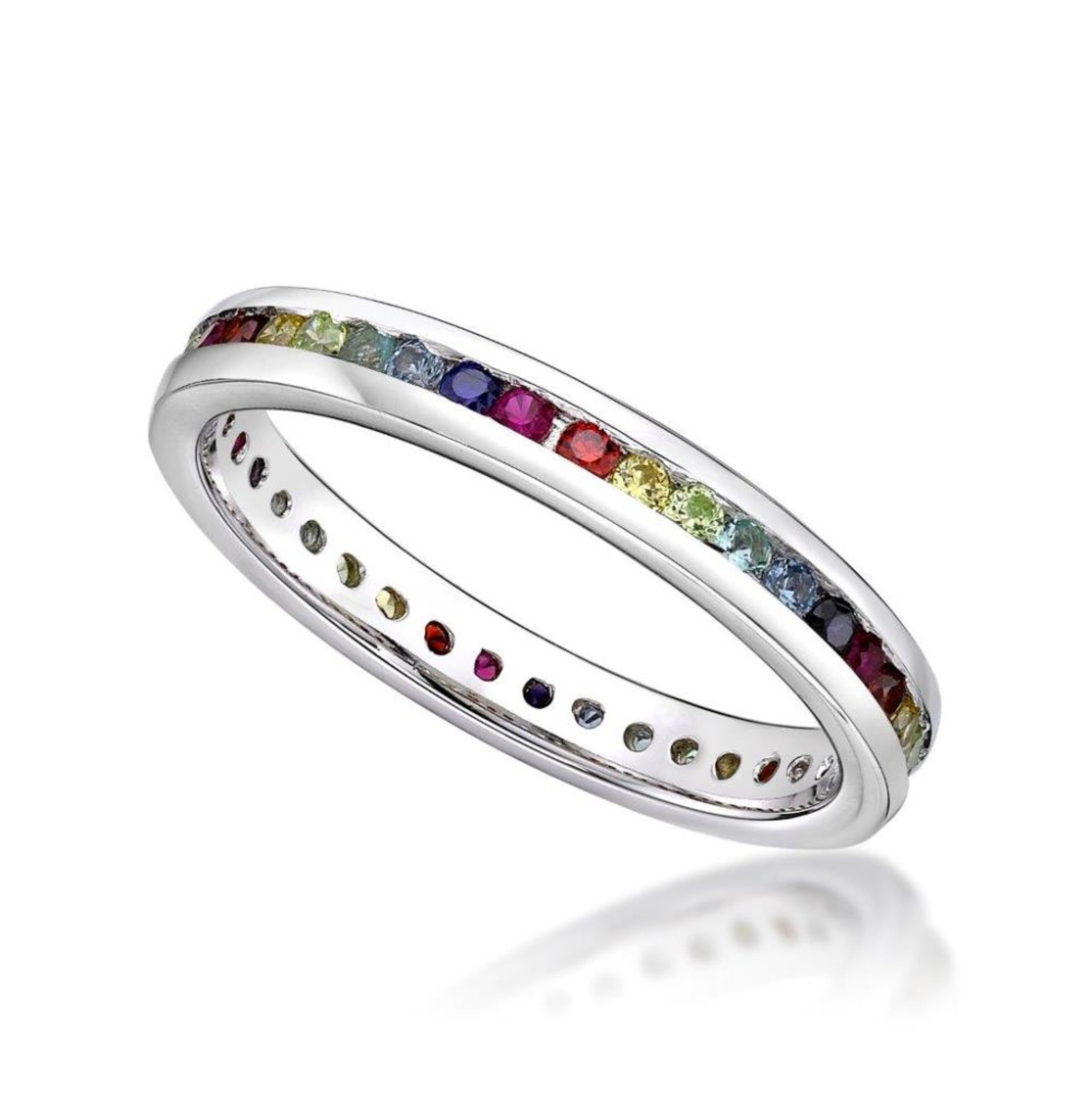 Picture of RAINBOW RING, WEDDER CHANNEL size #52