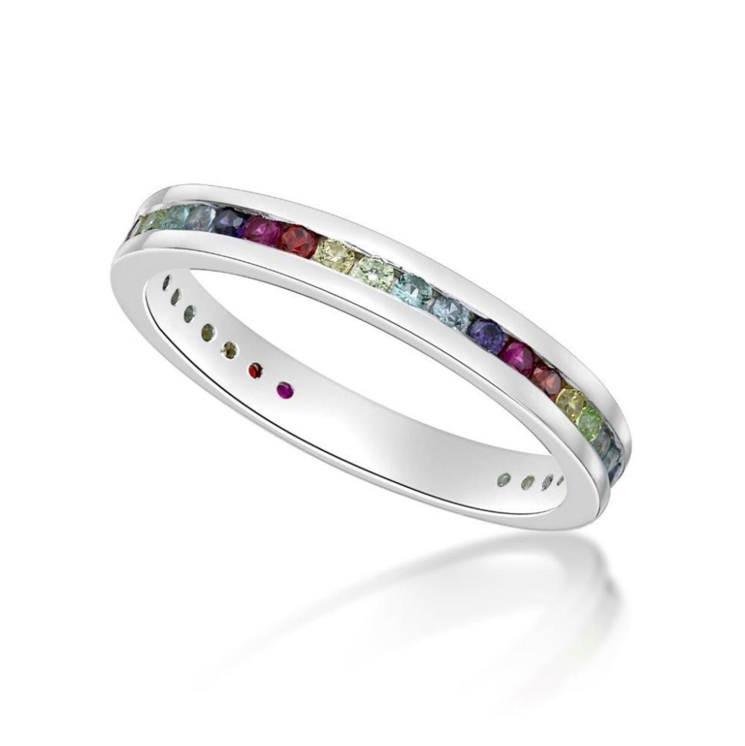Picture of RAINBOW RING, 7/8th CHANNEL size #50