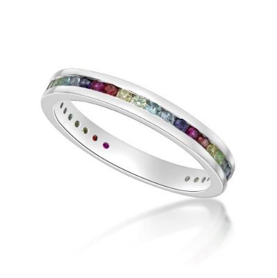 Picture of RAINBOW RING, 7/8th CHANNEL size #58