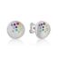 Picture of CONCAVE RANDOM RAINBOW SET STUDS