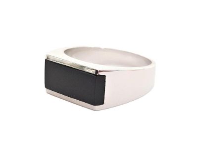 Picture of 6x12 RECT. ONYX INLAY RING