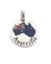 Picture of OZZIE MAP DISC, CHARM, with chain