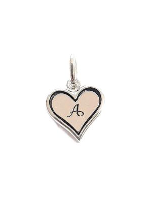 Picture of B FOR BRAVO, HEART WITH BORDER, 10.8mm