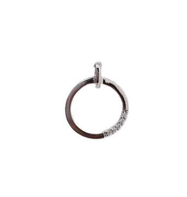Picture of 13.5mm CIRCLE PENDANT, x5 CZ
