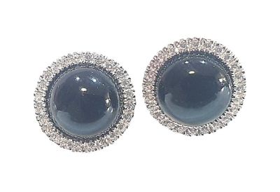 Picture of 8mmBLACK AGATE CLUSTER, x48 CZ, STUDS