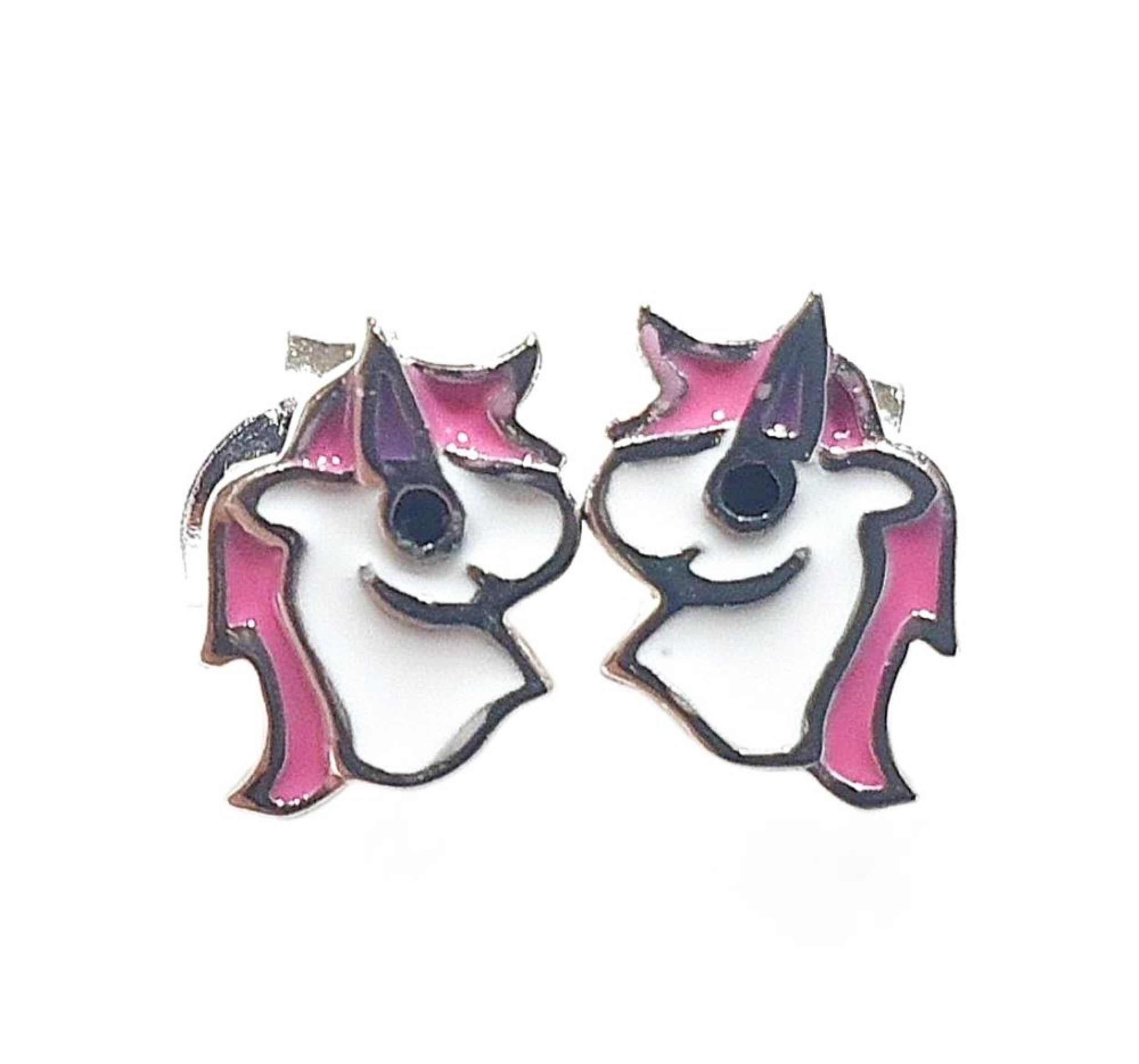 Picture of ENAMEL UNICORN STUDS