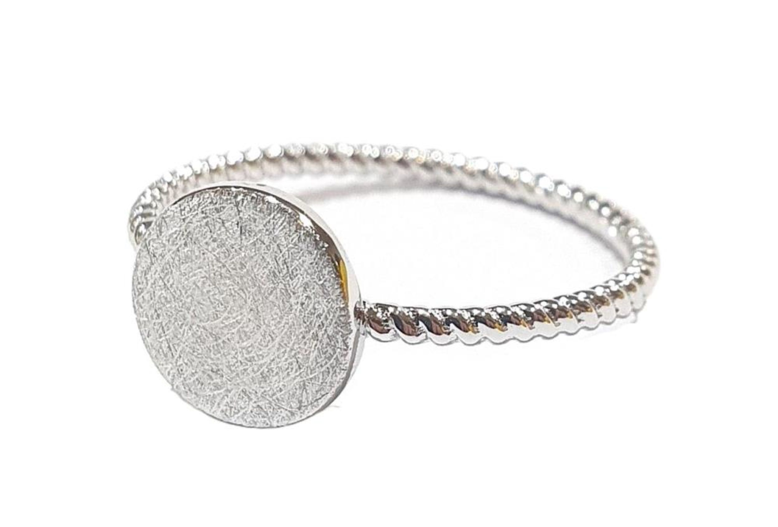 Picture of 8.8mm DISC TWIST RING, ICE MATT