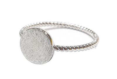 Picture of 8.8mm DISC TWIST RING, ICE MATT