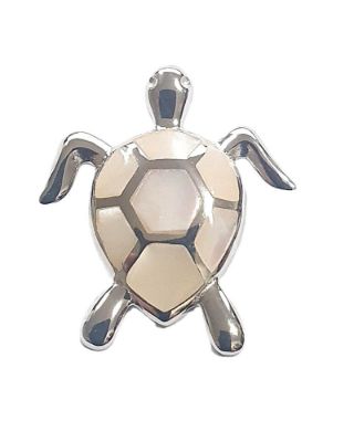 Picture of TURTLE PENDANT, MOP INLAY, 20mm LONG