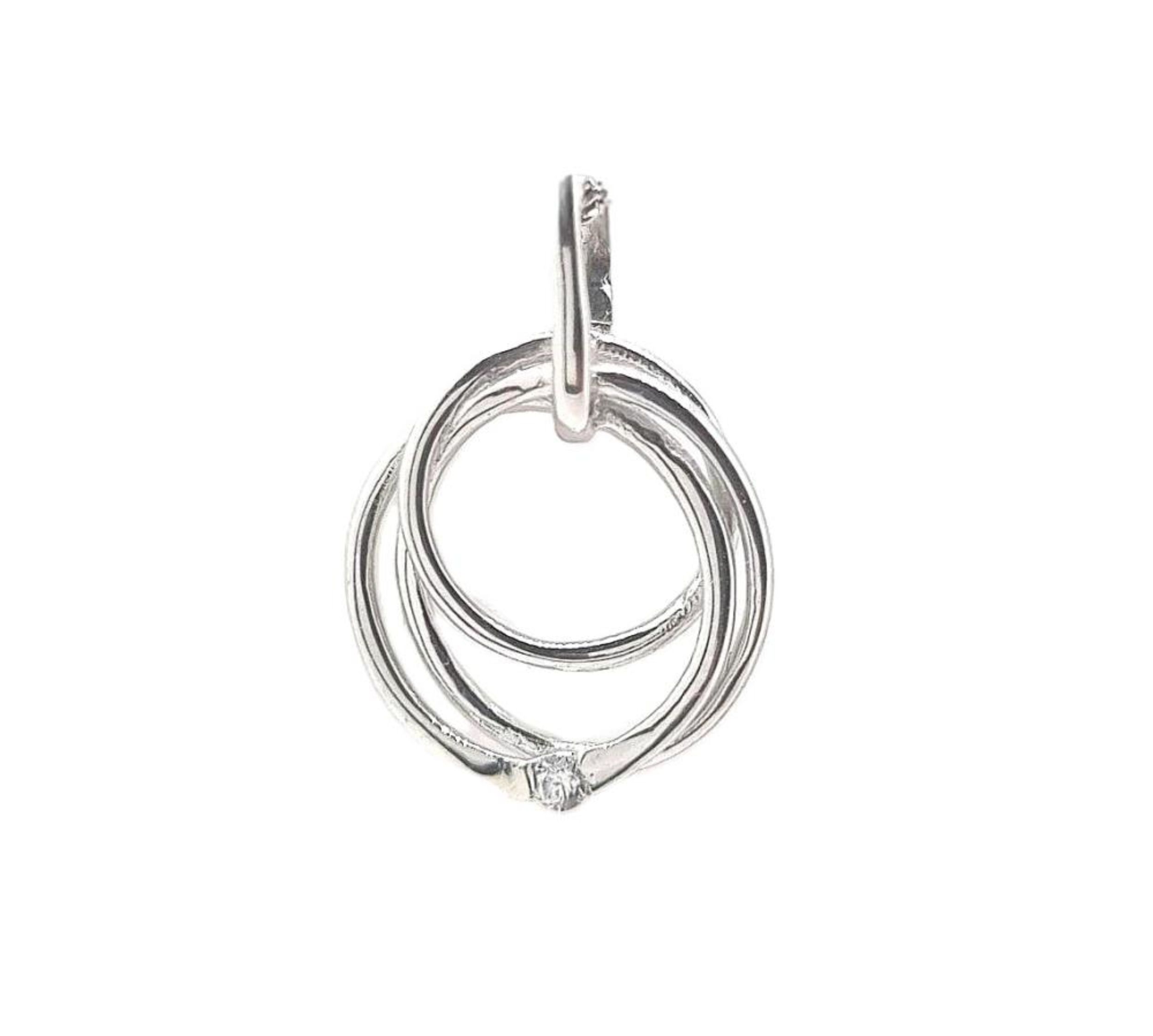 Picture of 3 LINKED RINGS, CZ. PEND.