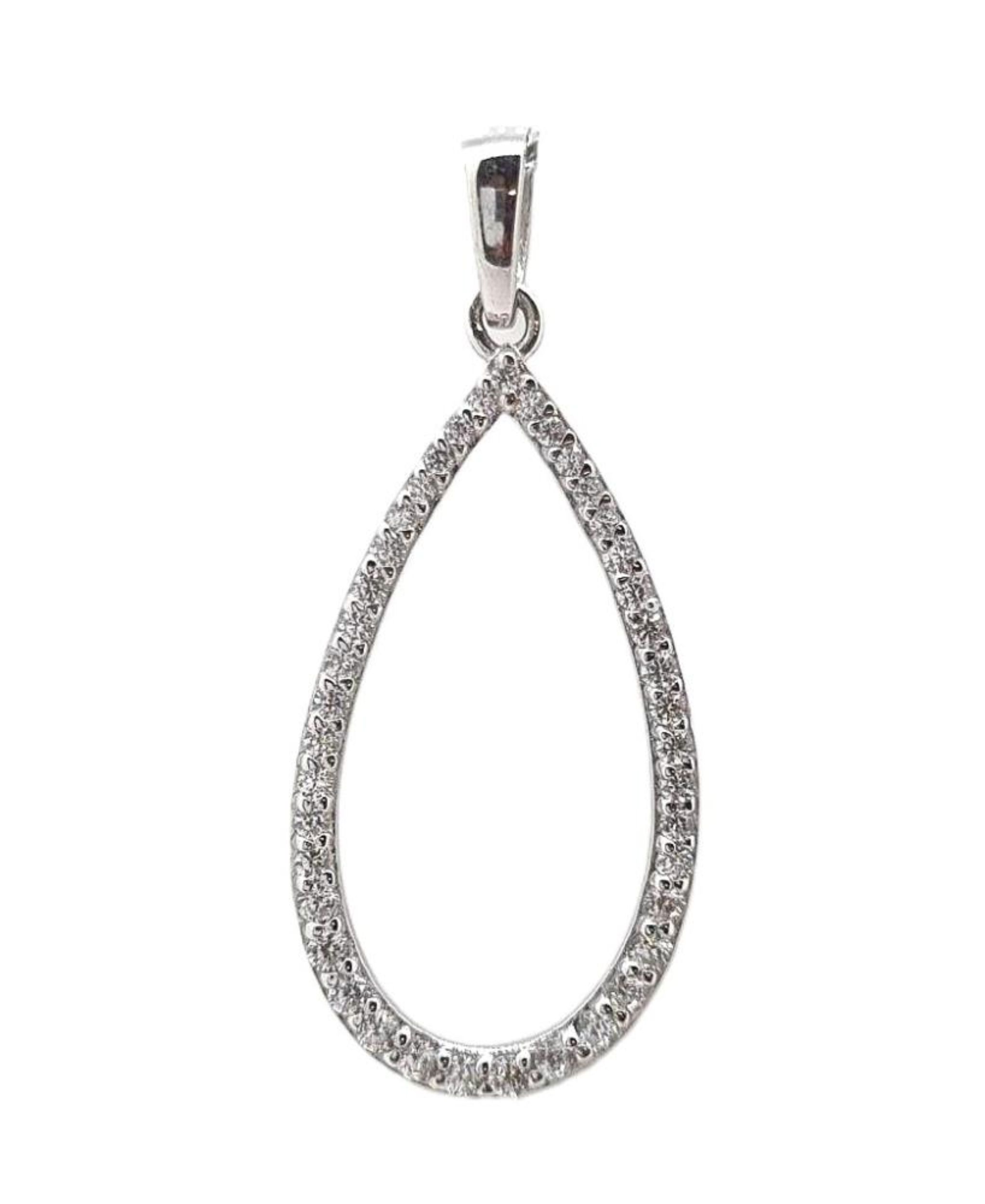 Picture of 14x25, PEAR SHAPE CZ OUTLINE PEND