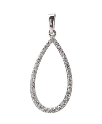 Picture of 14x25, PEAR SHAPE CZ OUTLINE PEND