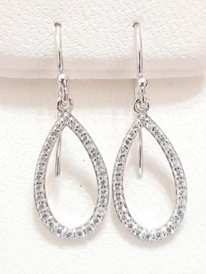 Picture of 10x16, PEAR SHAPE CZ OUTLINE HOOKS