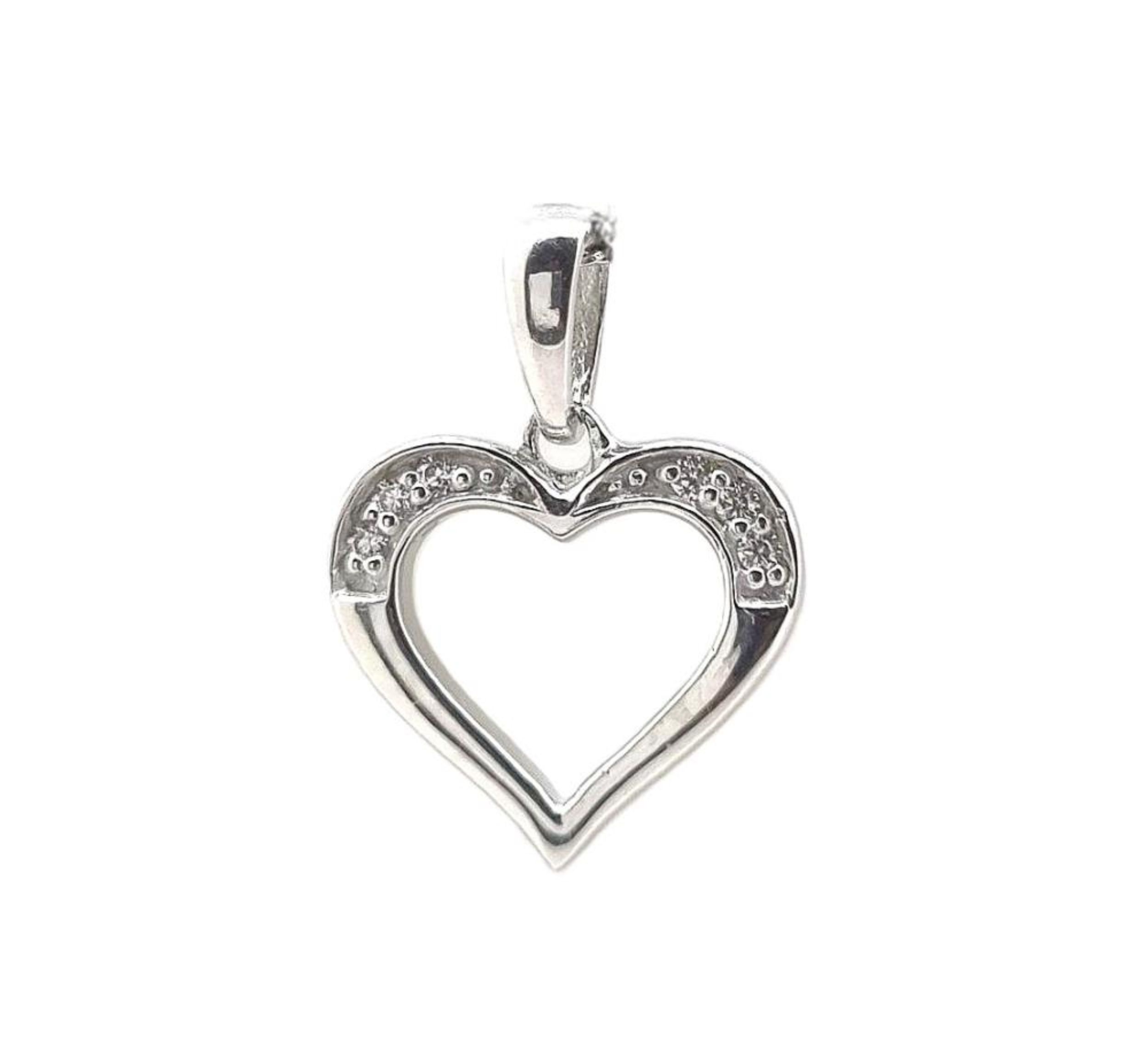 Picture of 12mm, CZ TOP HALF HEART